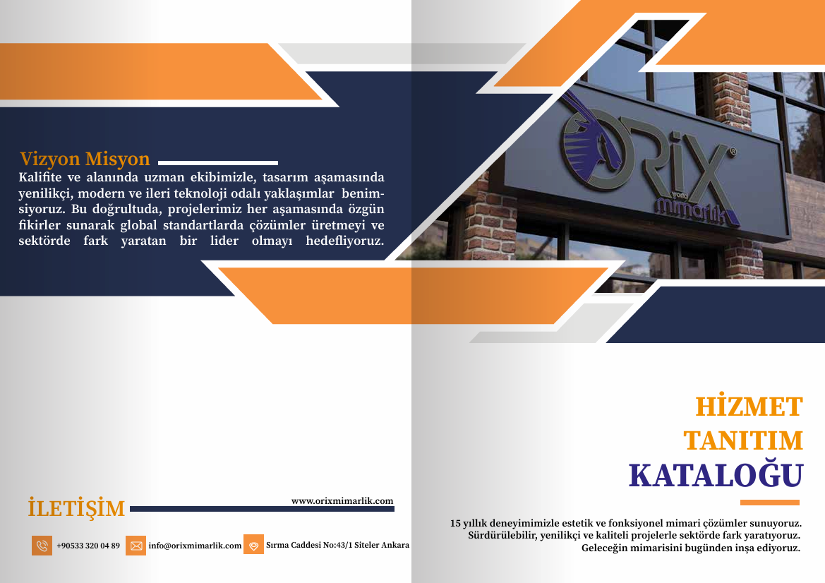 Hizmet Tanıtım Kataloğu ORİX Mimarlık 2025 